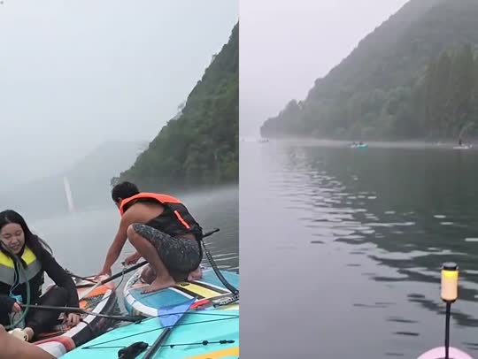 桨板 日出